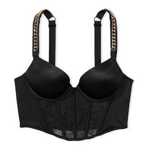 Victoria’s Secret VERY SEXY Bombshell Add-2-Cups Chain Strap Corset Top